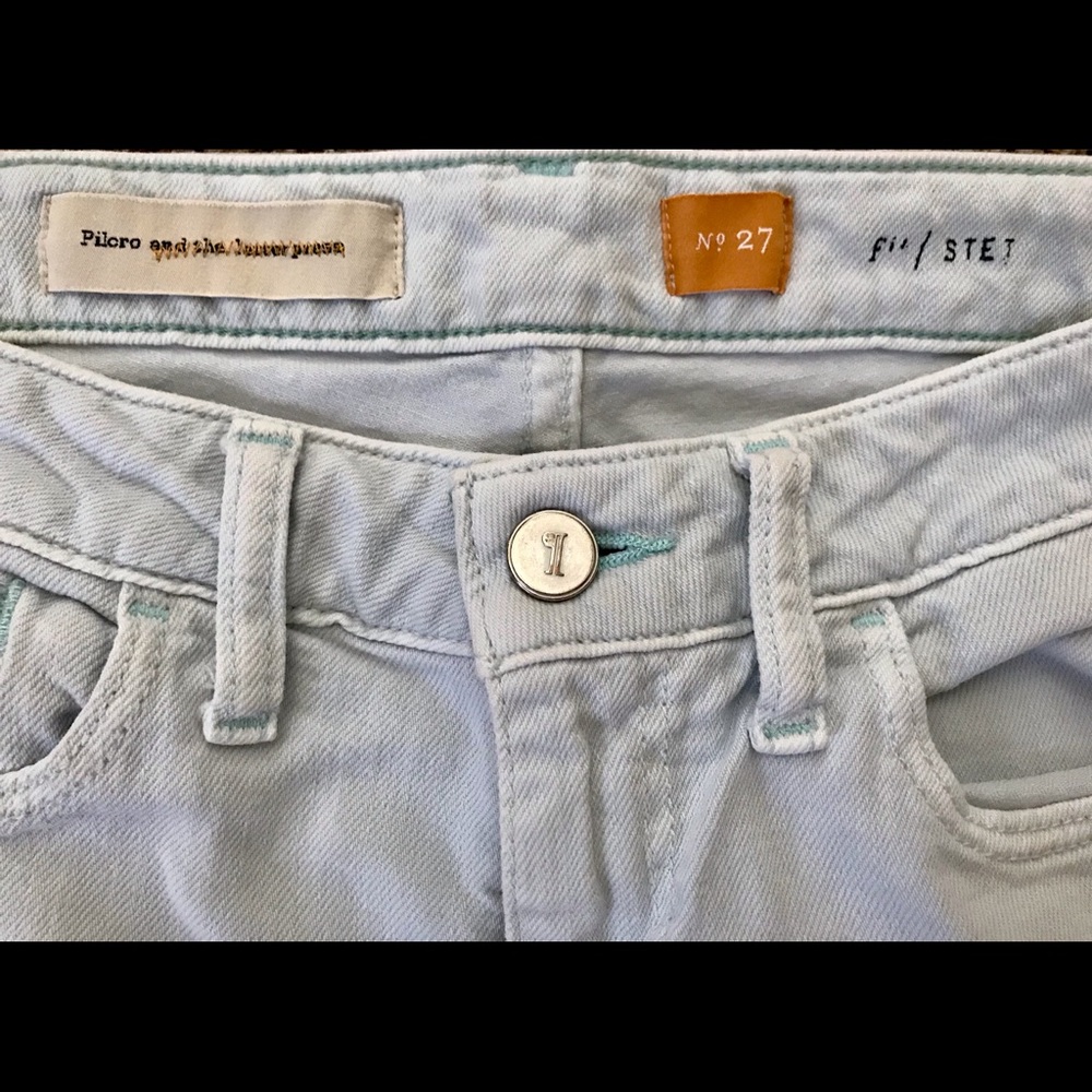 Pilcro & The Letterpress Powder Blue Stet Jean 27